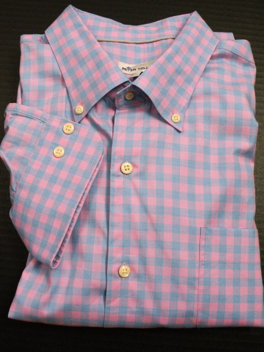 PETER MILLAR Garret Button Down Check Shirt 2XT